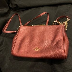 Authentic burgundy Coach crossbody/shoulder bag